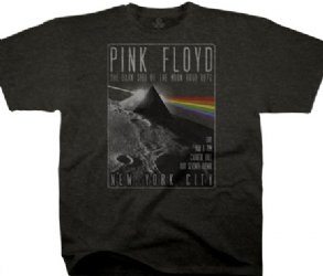 Pink Floyd Dark Side Live Dark Heather Poly Cotton T-Shirt