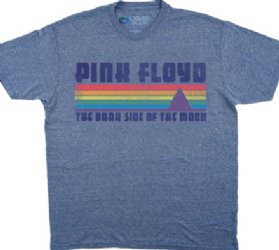 Pink Floyd On the Run Blue Heather Athletic T-Shirt