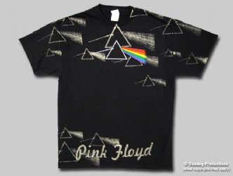 Pink Floyd All Over DarkSide Black T-Shirt