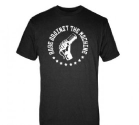 Rage Against the Machine Mic Fist Slim-Fit Black T-Shirt