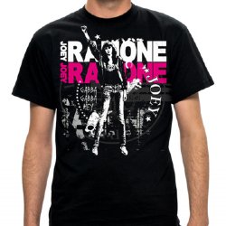 Ramones Joey Ramone Fist Black T-Shirt