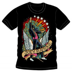Ramones Joey Ramone Tattoo Tribute Black T-Shirt