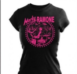 Ramones Marky Ramone Drums Logo Junior Black Shirt
