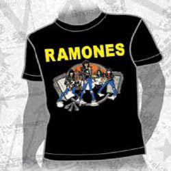 The Ramones Road to Ruin Black T-Shirt