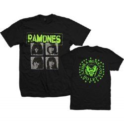 Ramones Hey Ho 30/1 Black T-Shirt