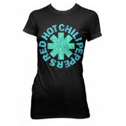 Red Hot Chili Peppers Asterisk Aqua Black Tunic Shirt