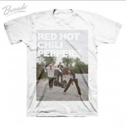 Red Hot Chili Peppers Drop Out White T-Shirt