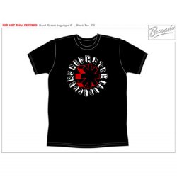 Red Hot Chili Peppers Hand Drawn Black T-Shirt