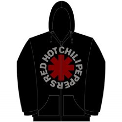 Red Hot Chili Peppers Asterisk Black Zip Hoodie