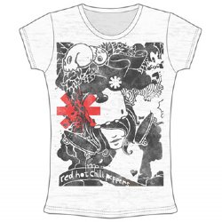 Red Hot Chili Peppers Danis Dream White Junior Shirt