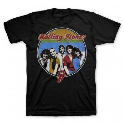 Rolling Stones 78 Band Respectable Bootleg Black T-Shirt
