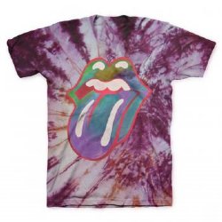 Rolling Stones Multi-Colored Tongue Tie-Dye T-Shirt