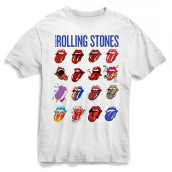Rolling Stones Evolution Blue and Lonesome White T-Shirt