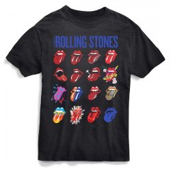 Rolling Stones Evolution Blue and Lonesome Black T-Shirt