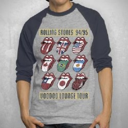 Rolling Stones Voodoo Lounge Raglan Long Sleeve Shirt