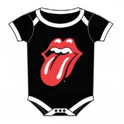 Rolling Stones Classic Tongue Black Infant Onesie