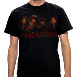 Rolling Stones Smoke Band Black T-Shirt
