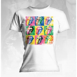Rolling Stones Warhol Tongue White Junior T-Shirt