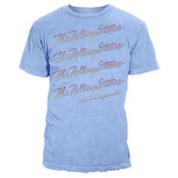 Rolling Stones Exile Repeat 30/1 Enzyme Washed Blue T-Shirt