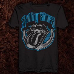 Rolling Stones Blue Light 30/1 Black T-Shirt