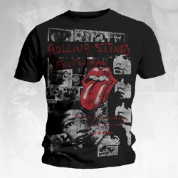 Rolling Stones Exile Fade Black T-Shirt