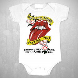 Rolling Stones Tattoo You White Infant Onesie