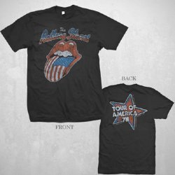 Rolling Stones Tour of America Charcoal Grey T-Shirt