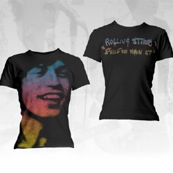Rolling Stones Mick Exiled Black Junior T-Shirt