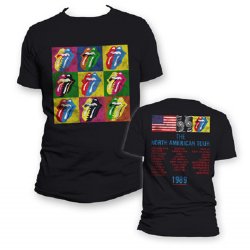 Rolling Stones Steel Wheels 89 30/1 Black T-Shirt