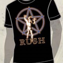 Rush Starman Glow Black T-Shirt