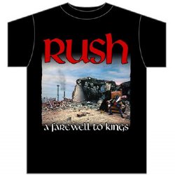 Rush A Farewell to Kings Black T-Shirt