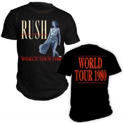 Rush Permanent Waves Black T-Shirt