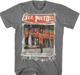 Sex Pistols Pistols At The Palace Charcoal T-Shirt
