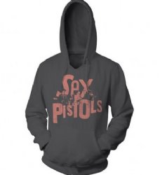 Sex Pistols Band Logo Charcoal Pullover Hoodie