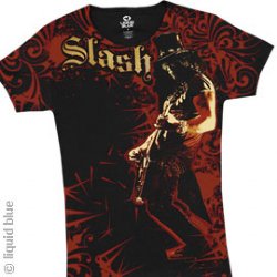 Slash Ladies Nightrain Black Long Length Shirt