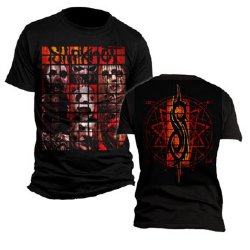 Slipknot Distorted Grid Black T-Shirt