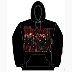 Slipknot Standing Group Black Hoodie -- one of many great hoodies at BluesConspiracy.com