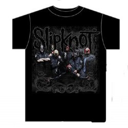 Slipknot Black Group Black T-Shirt