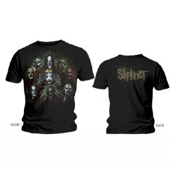 Slipknot Masks Black T-Shirt