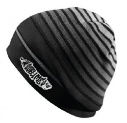 Sublime Skunk Logo Black Striped Beanie -- one size fits all