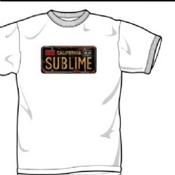 Sublime License Plate White T-Shirt