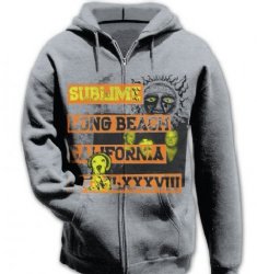 Sublime 1988 Logo Heather Grey Zipper Hoodie