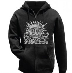 Sublime Sun Black Zip Hoodie -- one of many great hoodies at BluesConspiracy.com