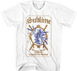 Sublime Cigarette Paper White Soft T-Shirt