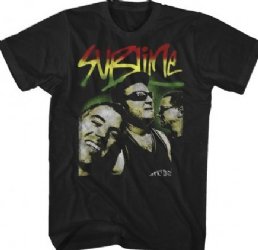 Sublime Rasta Photo Logo Black Soft T-Shirt