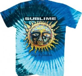 Sublime 40 Oz to Freedom Blue Tie Dye T-Shirt
