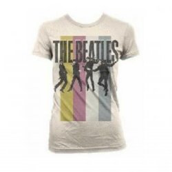 The Beatles Stripes Standing Group Junior Shirt