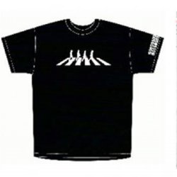 The Beatles Walking Black T-Shirt