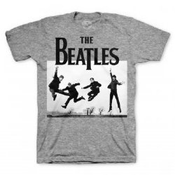 The Beatles Jump Photo Heather Grey T-Shirt