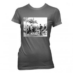 The Beatles Bicycle Group Shot Grey Junior Shirt